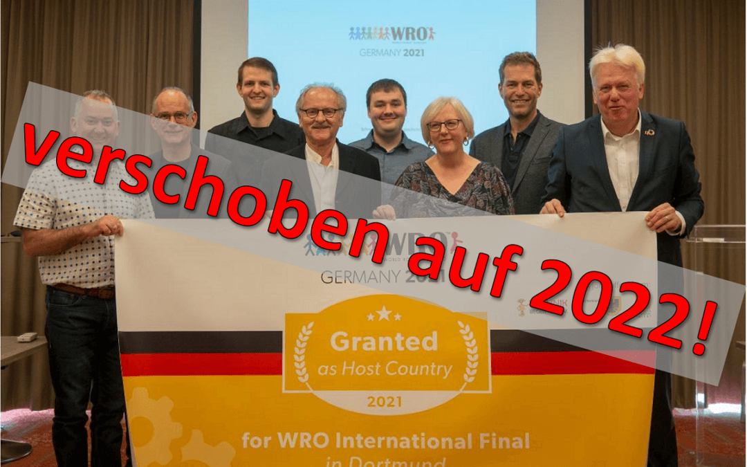 WRO-Weltfinale in Dortmund findet erst 2022 statt